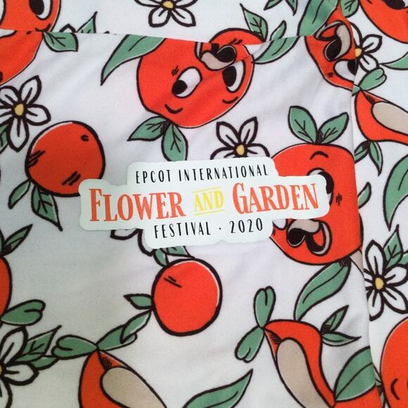Disney Parks 2020 Epcot Flower and Garden Orange Bird Leggings M - Picture 2 of 4
